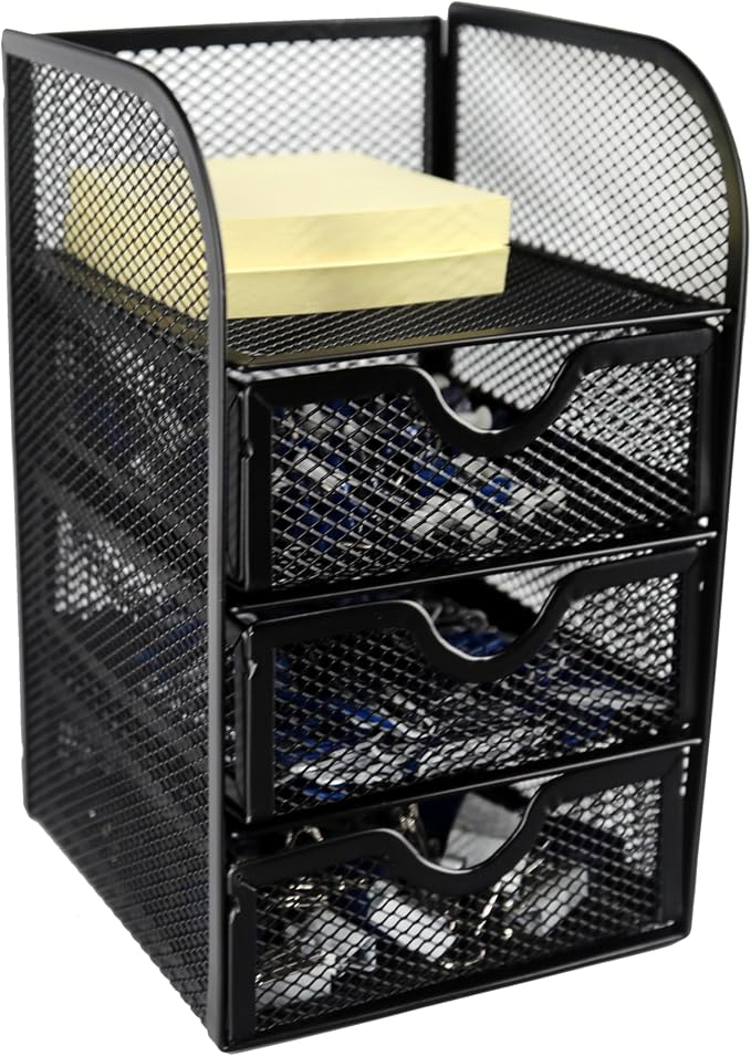 Huron Desktop Mini 3-Drawer Supplies Organizer (1/4/24/96) (1 pc)