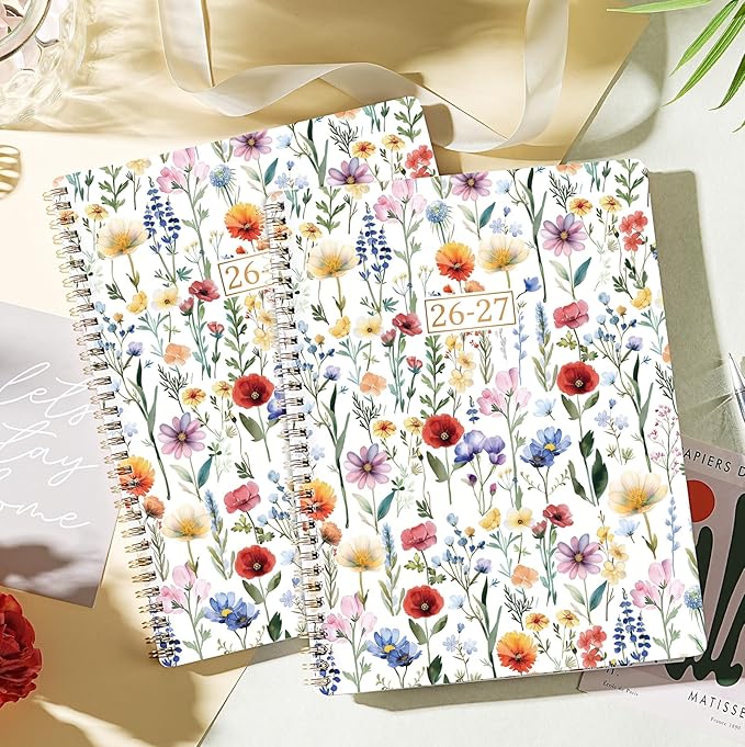Planner 2026-2027 - Jul. 2026 - Jun. 2027, 8.5" x 11" Planner Weekly and Monthly, Calendar Planner 2026-2027 with 12 Monthly Tabs, Cardboard Cover, Back Pocket