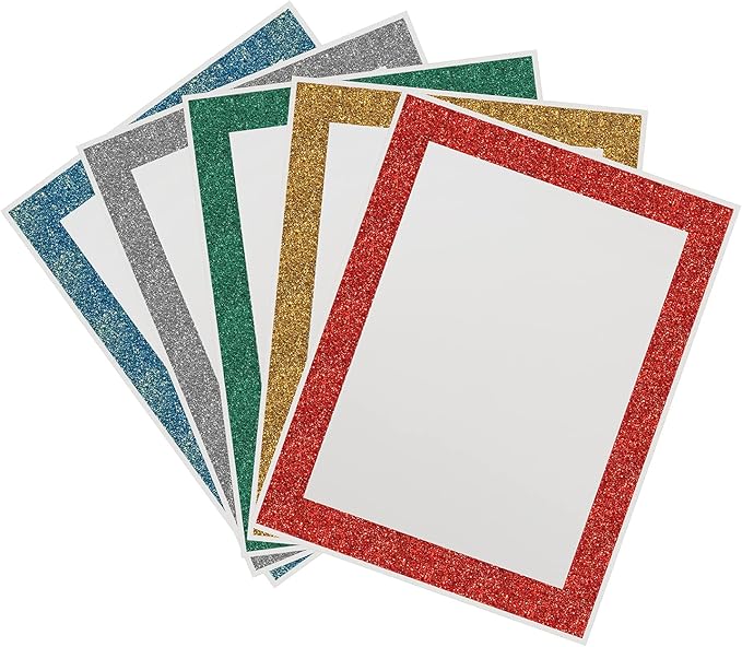 Royal Brites Glitter Glam Poster Board 5 Assorted Colors, Ultra-Brite®, 11″x14″, 5/PK