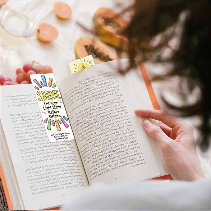 Vacation Bible School Bookmarks, 100PCS Vacation Bible 2026 Book Marks for Reading Kids, Christian Bible Verse Paper Book Marker Clips for Church Sunday School Classroom Bulk Religious Gifts