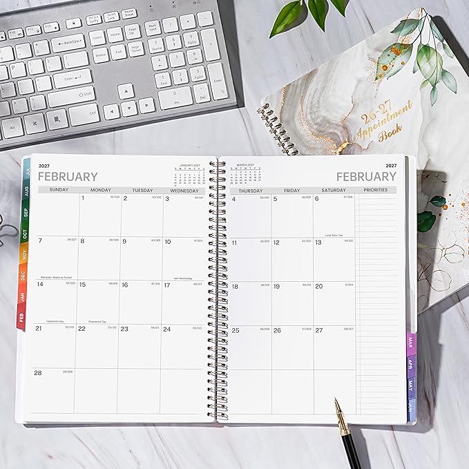 Appointment Book 2026-2027 - Daily Planner 2026-2027, 8.5'' x 11'', Weekly Appointment Planner, July 2026 - June 2027, Daily Planners with 30-Minute Interval