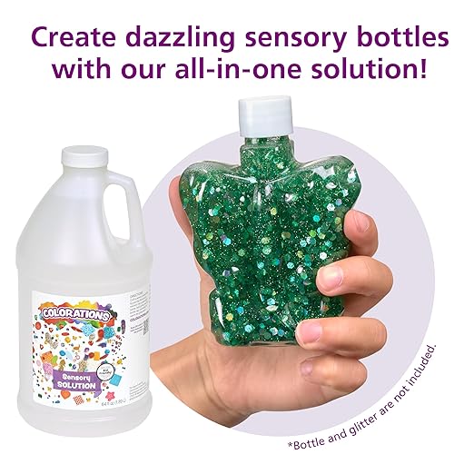 Colorations Sensory Suspension -16 oz, DIY Sensory Ready-to-use Solution for Calming Jars, Mindfulness Craft, Focus Aid, Sensory Exploration, Non-Toxic, Home or Classroom Activty - Made in USA