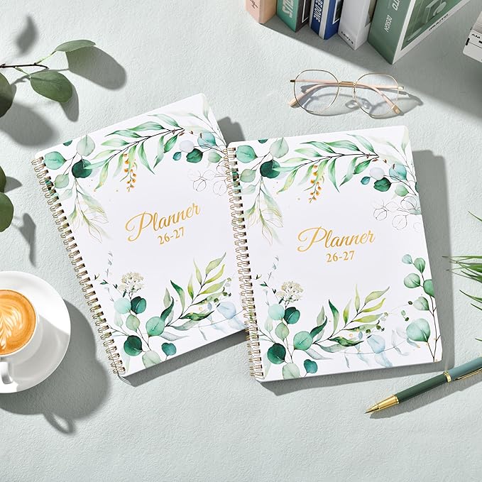 Planner 2026-2027 - 9" x 11" Planner 2026-2027 Weekly and Monthly, from JUL. 2026 to JUN. 2027, 26-27 Academic Planner with Tab, Twin-Wire Binding, Inner Pocket