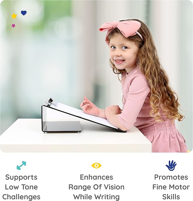 Fun and Function - Mini Slant Board - Slant Board for Kids to Improve Handwriting & Posture - 14x9x5 Inch Non-Slip Writing Slope
