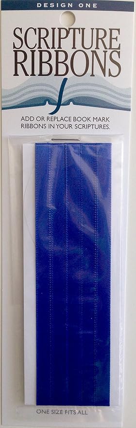 Design One Scripture Ribbons - Provides Bookmark/Quick Reference Tool (Blue)