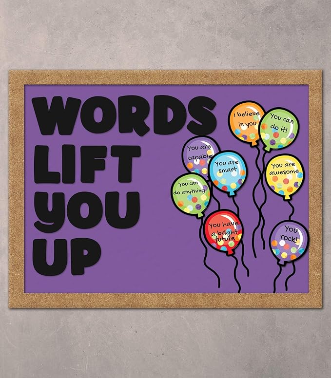 Carson Dellosa 36-Piece Celebrate Learning Balloon With Confetti Cutouts, Colorful Cardstock Confetti Happy Birthday Bulletin Board Decorations for Party, Name Tags, Labels, and Classroom Decor