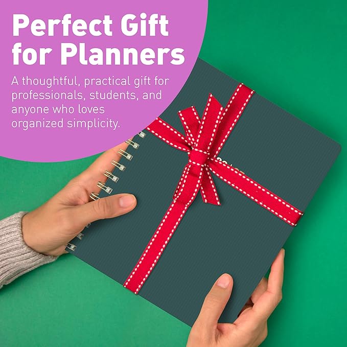 Sweetzer & Orange 2026-2027 Monthly Planner Notebook – 7.5" x 9.5" Two-Year Calendar Planner – January 2026 to December 2027 – Clean Monthly Layout, Sturdy 120gsm Paper, Gold Spiral Binding