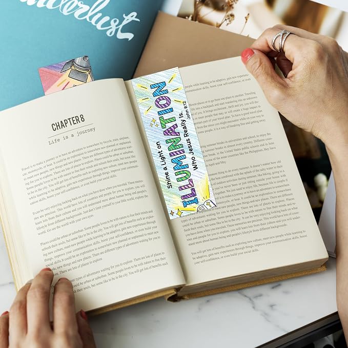 Vacation Bible School Bookmarks, 100PCS Vacation Bible 2026 Book Marks for Reading Kids, Christian Bible Verse Paper Book Marker Clips for Church Sunday School Classroom Bulk Religious Gifts