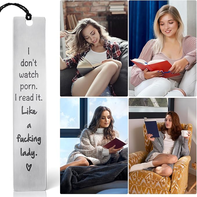 Ouligay Funny Bookmarks for Women Book Lover Gifts Book Marker for Reading Cute Metal Bookmark Books Club Gift Books Accessories Best Friend Birthday Graduation Gifts for Bookworm Bookish Coworker