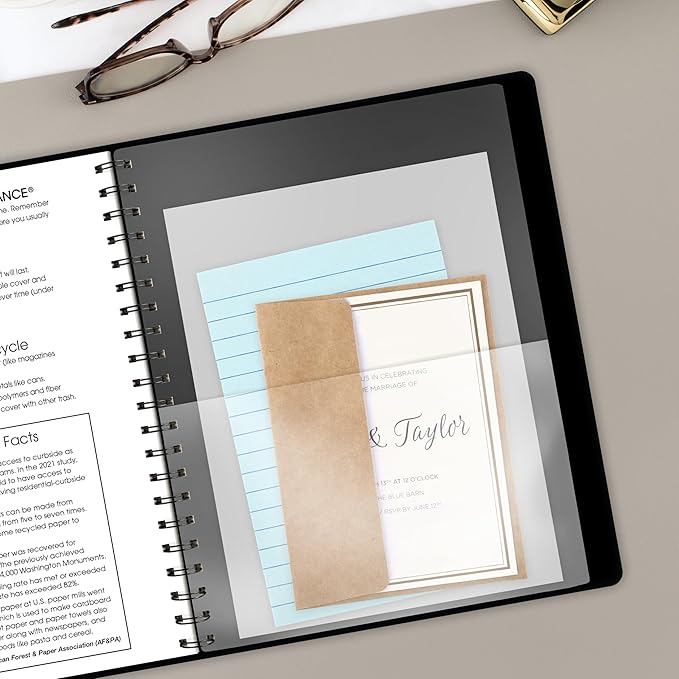AT-A-GLANCE Planner 2026-2027 Weekly & Monthly Academic 12-Month July-June Half-Hourly Appointment Book, 8-1/4" x 11", Contemporary, Black (70957X05)