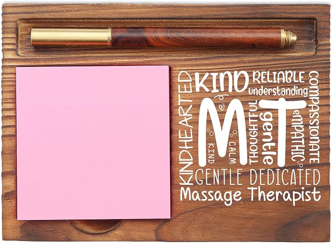 Massage Therapist Appreciation Gifts Inspirational Quote Healthcare Worker Medical Student Graduation Nursing Nurse Week Thank You Gift Desk Self Stick Note Pad Holders EDP214