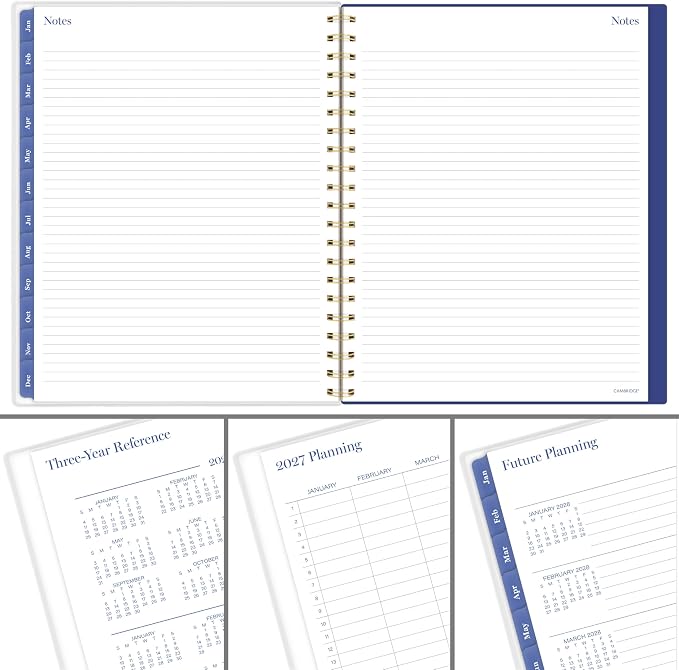 Mead Cambridge 2027 Planner, Weekly & Monthly, 8.5" x 11", Cyane (1844-905-27)