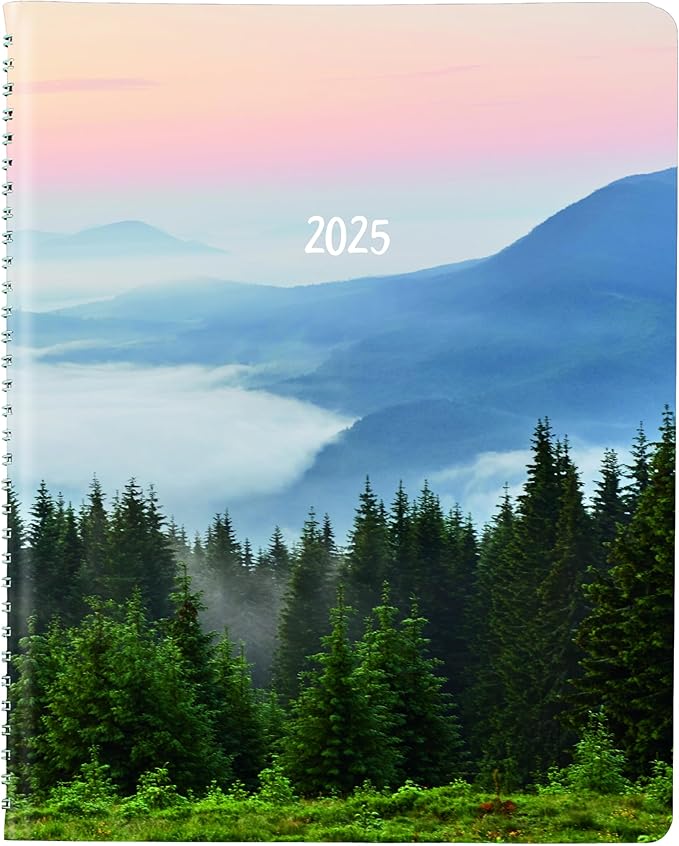 Brownline® 2025 Essential Weekly Planner, Appointment Book, 12 Months, January to December, Twin-Wire Binding, 11" x 8.5", Mountain Blue (CB950G.03-25)