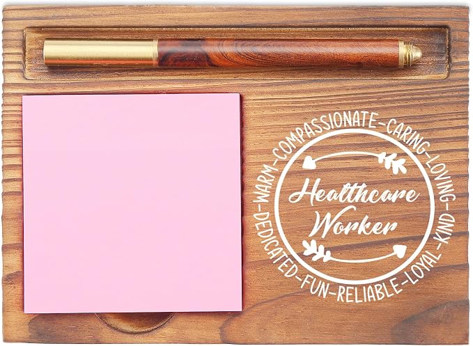 Healthcare Worker Gifts Sticky Note Holder, Warm Caring Appreciation Gifts for Healthcare Worker Nurses Medical Professionals Graduation Retirement EDP147