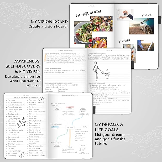 Legend Planner – Undated Weekly & Monthly Life Planner to Hit Your Goals & Live Happier, Organizer Notebook & Productivity Journal, A5 (Black)