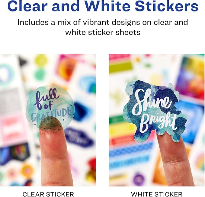 Avery + Amy Tangerine Designer Collection Planner Stickers, 20 Sticker Sheets, 744 Total, Weekly, Monthly and Daily Accessories for Journals and Calendars (6782)