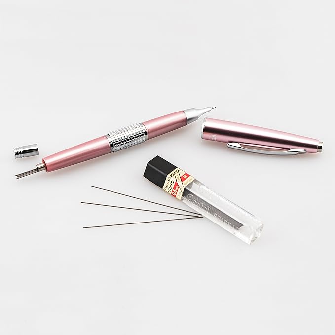 Pentel Sharp Kerry Mechanical Pencil (0.5mm), Pink Barrel, 1 Pencil (P1035P)