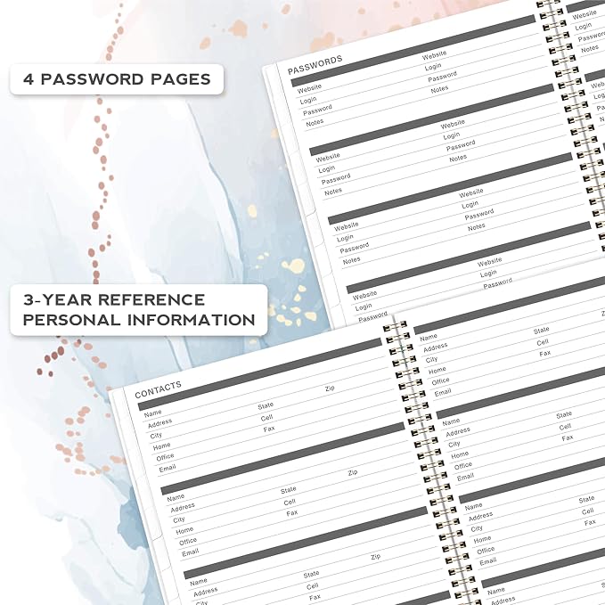 2026-2028 Monthly Planner - 2 Year Monthly Planner from July 2026 to June 2028, Calendar Planners with Tabs, Inner Pocket, 8.5'' x 11''