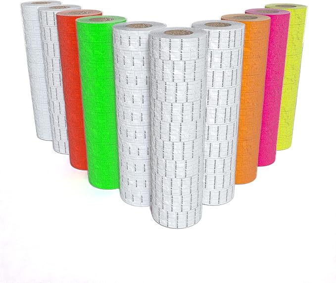 Labels to fit: Motex MX5500, Towa GS Series,Halmark Model H, Kenco 18-8,000 Labels by Kenco (8 Sleeve Mix N Match)