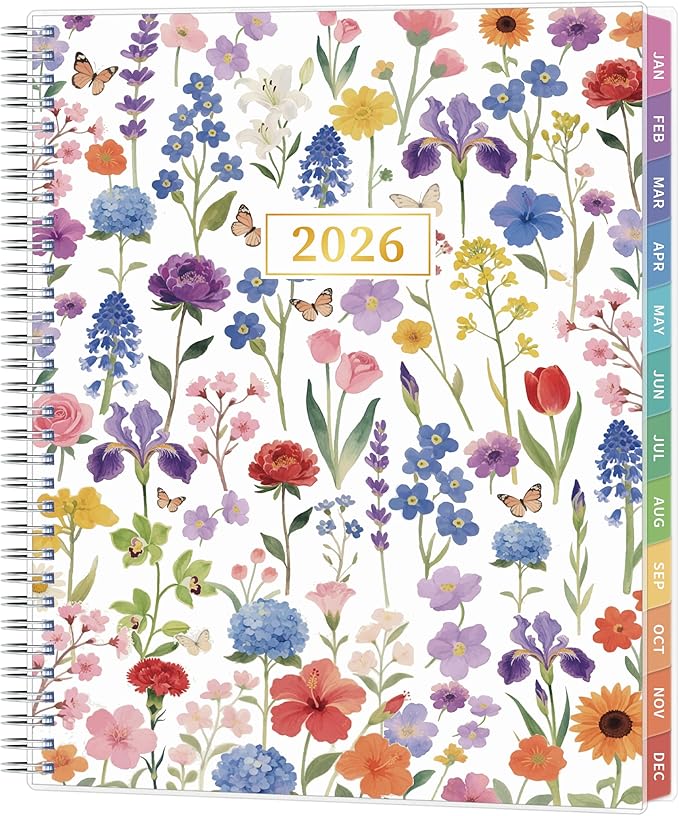 2026 Appointment Book, 30 Minutes-Hourly, Weekly ＆ Monthly Calendar Planner 2026, Jan 2026 - Dec 2026, 8.5'' x 11'', 2026 Daily Planner with Tabs ＆Pocket, Flexible Cover, Great for Office, Home, School
