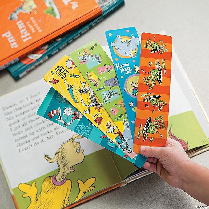 Raymond Geddes 66869 Dr Seuss Assorted Bookmarks For Kids (Pack of 50)