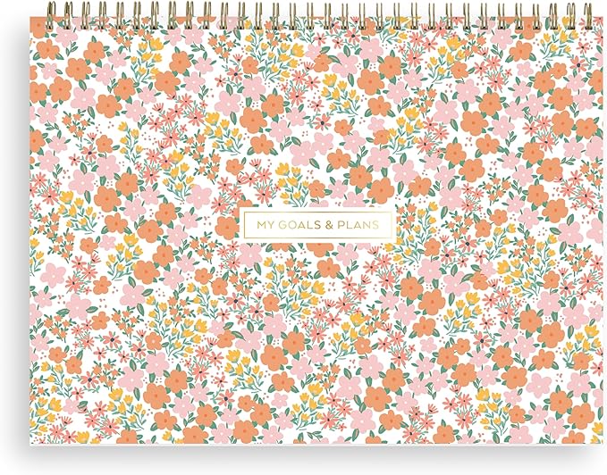 Blue Sky Weekly Planner Pad 300g Cardboard, Undated Weekly Safety Wirebound Top Bound (Catira, 12" x 9")