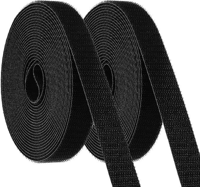 PATIKIL Carpet Marker Strips 0.8 Inch x 16.4 Ft, 2 Roll Floor Markers Nylon Strip Floor Marking Tape for Classroom Rug Teacher Supplies, Black