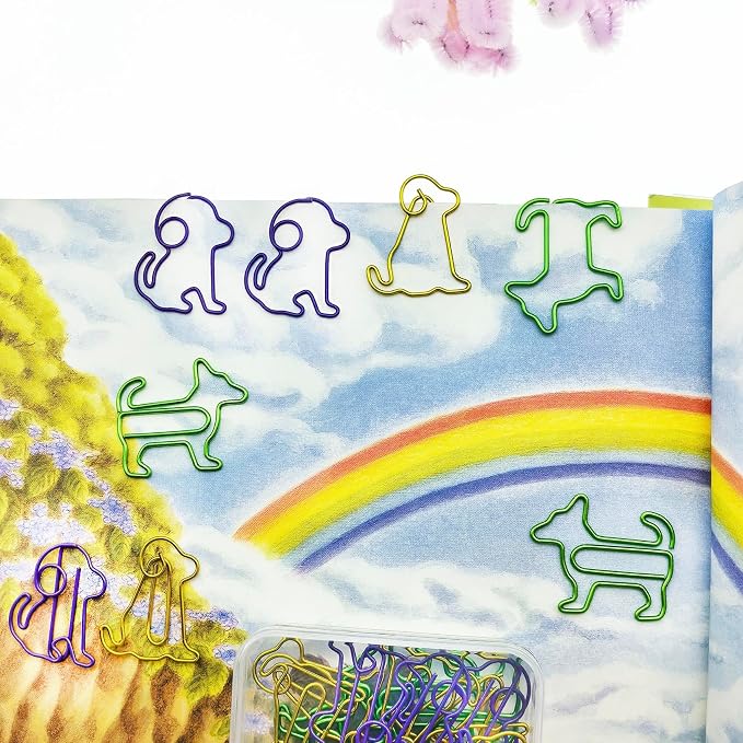 Cute Dog Paper Clips Decorative Animal Paperclips, Dog Gift for Dog Lover 30 PCS