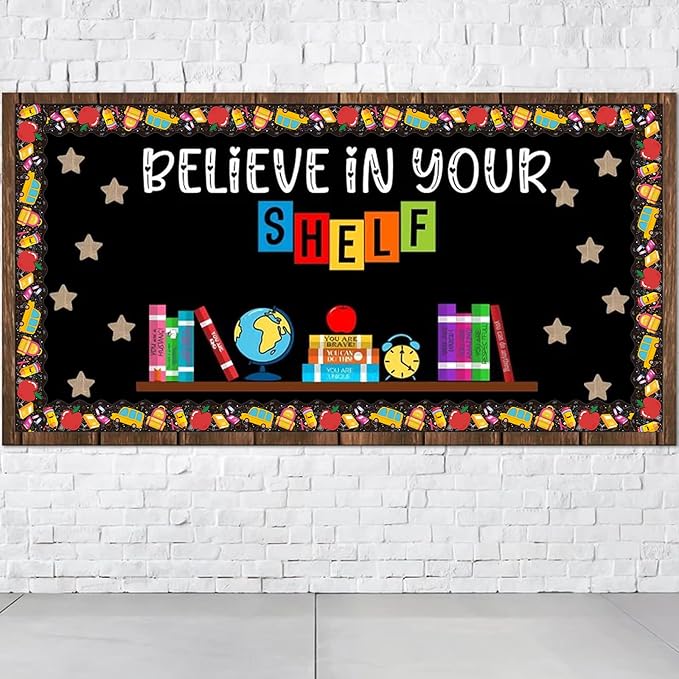 72 Feet Colorful Back to School Theme Bulletin Board Borders Trim for Welcome Bulletin Board Classroom Décor
