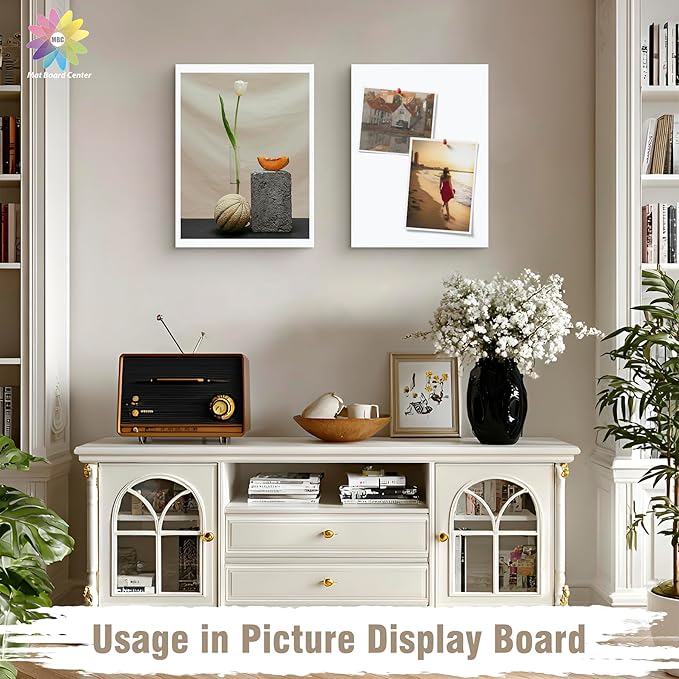 Mat Board Center, Pack of 10 Acid-Free Foam Boards, 18x24 inch White Foam Boards, 1/8" Thick