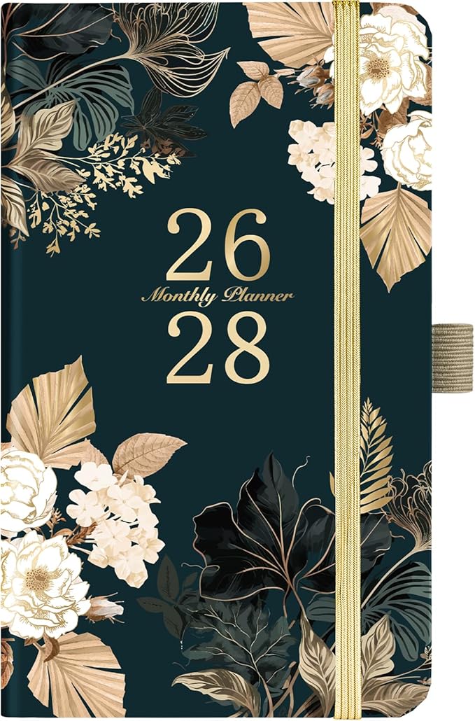 2026-2028 Monthly Pocket Planner/Calendar - Jan 2026 - Dec 2028(36 Months), 3 Year Monthly Planner 2026-2028, 6.4" x 3.8", 2 Bookmarks, Inner Pocket, Pen Holder, Perfect Organizer
