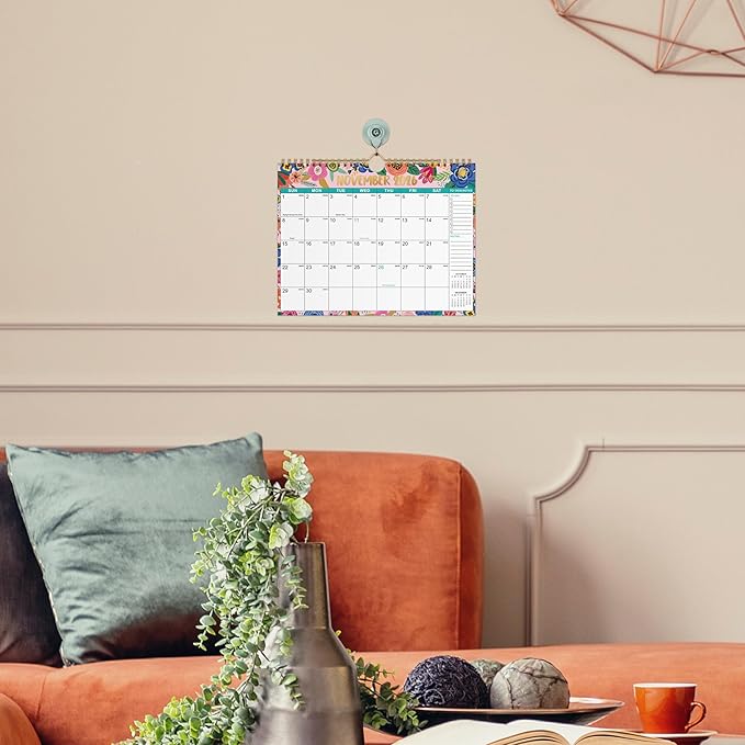 Calendar 2026-2027 - Wall Calendar 2026-2027, July 2026 to December 2027, 11" x 8.5", 26-27 Calendar 18 Monthly with Thick Paper + Julian Date - Floral