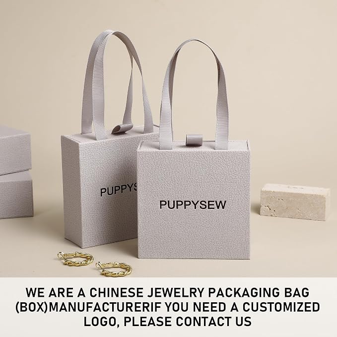 40 pcs paper boxes 9 x 9 x 3.5 cm, grey luxury gift storage, jewelry gift storage box for earrings necklaces bracelets rings