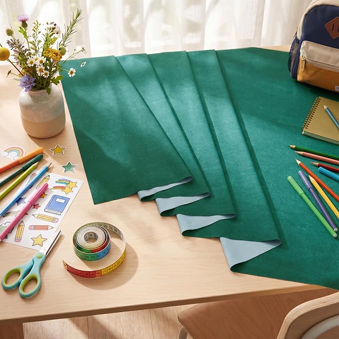 Mindsoft Bulletin Board Paper 48'' x 107'' Class Boards for Classroom Bulletin Boards Everyone is Welcome Classroom Board Decor Pillows Curtains Crafts(Green Blackboard,1 Pc)