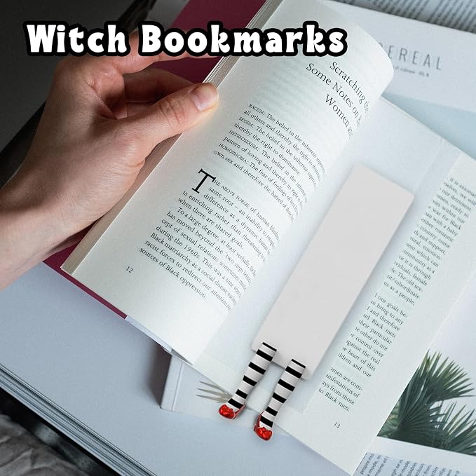 Wicked Witch Bookmark, Wicked Witch Legs with Ruby Slippers Book Mark, Wicked Bookmark Slippers for Book Lovers Gifts Gift Ideas