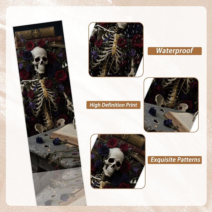 Dark Romance Bookmarks, 100 Pcs Gothic Romantasy Tarot Book Marker Page Clips, Ideal for Dark Romance Fantasy Readers Gothic Enthusiasts Book Lovers Book Club Gifts Journaling Supplies