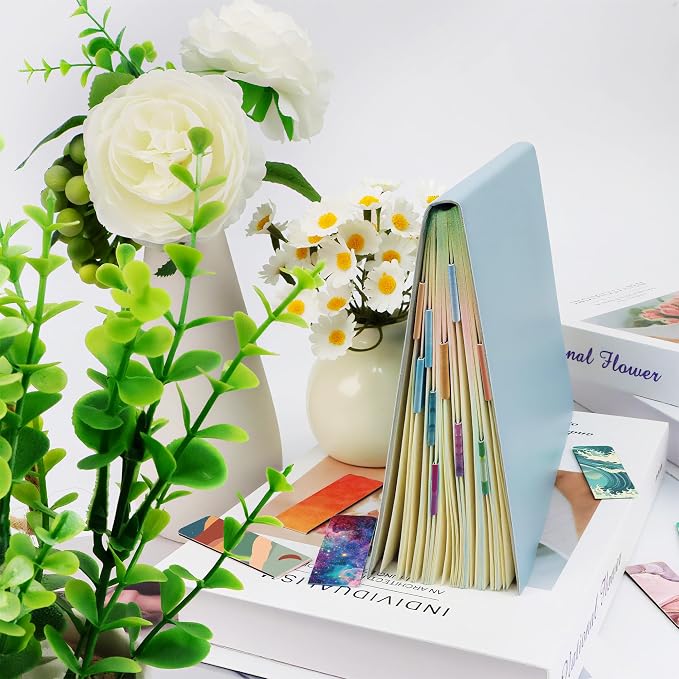 48Pack Magnetic Bookmarks for Reading Women Men Teacher Book Lovers Gifts, Bookmarks Bulk Personalized Bookmark Magnet Bookmark Clips Cute Pretty Funny Book Markers (multi-colored-02)