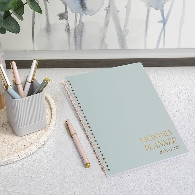 Beautiful 2025-2026 Monthly Planner and Calendar Book - To Do List Notebook That Easily Organizes Your Tasks to Boost Productivity - Runs From January 2025 Until December 2026