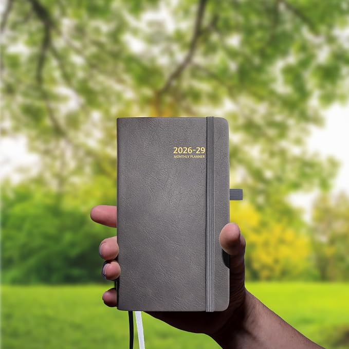 2026-2029 Pocket Monthly Planner, 3 Year Calendar 2026-2029, 6.2’’ x 3.6’’ x 0.67’’, Small Calendar 2026, 36 Months from Jul 2026 - Jun 2029, Hardcover, Back Pocket, Thick Paper, Lightweight to carry