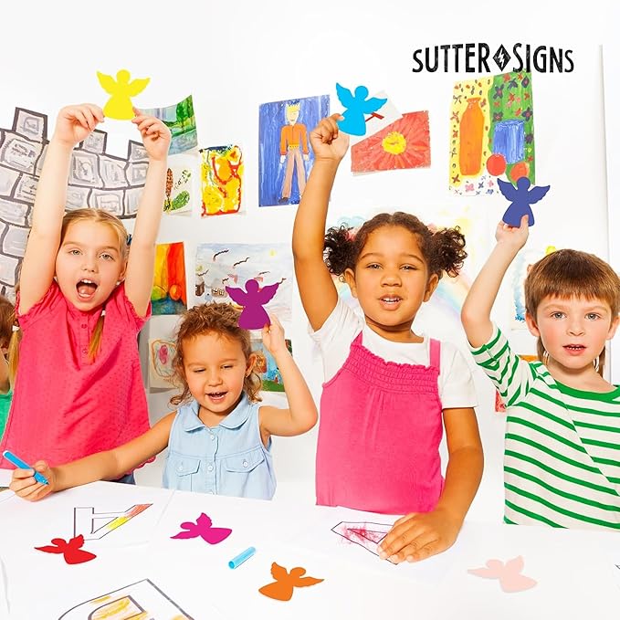 Paper Angel Cutouts 108pcs | Cut Out Shapes for Bulletin Board, Classroom, Decorations, Crafts