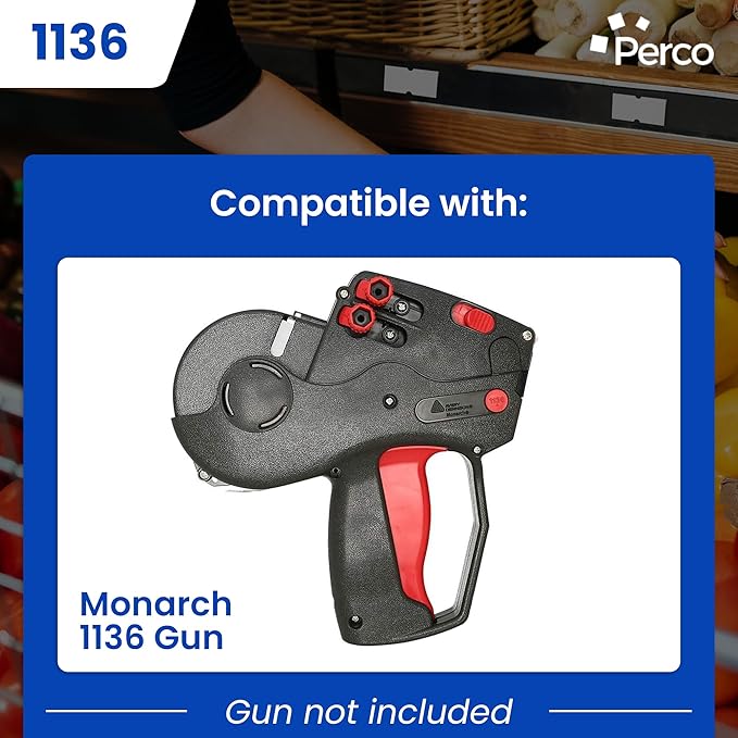 Custom Price and Date Labels for Monarch 1136 Guns - Choose Color, Font and Imprint - 1 Sleeve, 14,000 Labels