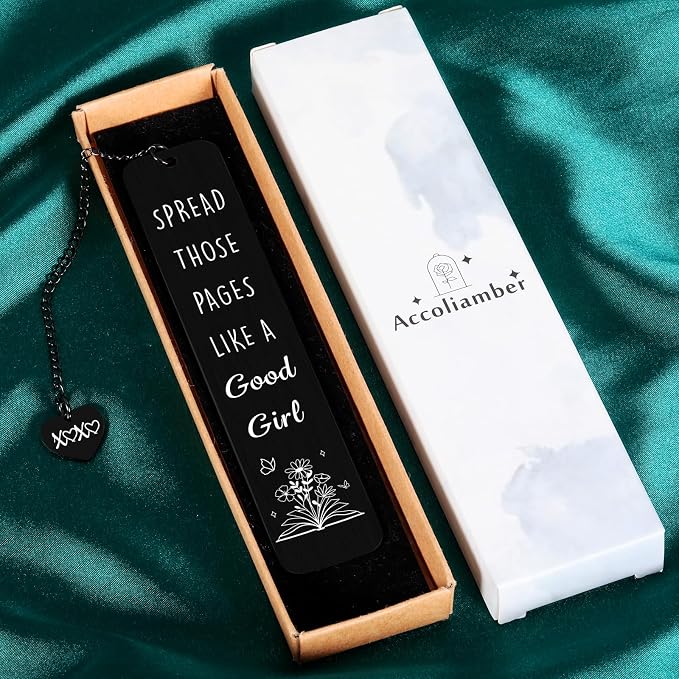 Bookmarks for Women Dark Romance Bookmarks Funny Book Marks for Reading Women Book Lovers Spicy Smutty Bookmark Gifts Metal Reading Accessories Readers Bookish Bookworm Merch Christmas