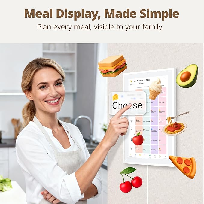 Dragon Touch Digital Wall Calendar 15 Inch Touch Screen, Electronic Desk Calendar and Chore Chart for Family Kids Monthly/Weekly Planner, Interactive Touchscreen Display Smart Calender for Home Organization