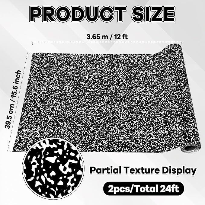 2 Rolls Composition Bulletin Board Paper Roll Non-Woven Bulletin Board Background Reusable Waterproof Classroom Poster Fade Resistant Poster for Classroom Decor Wrapping Craft Supplies 15.6In x 12 Ft