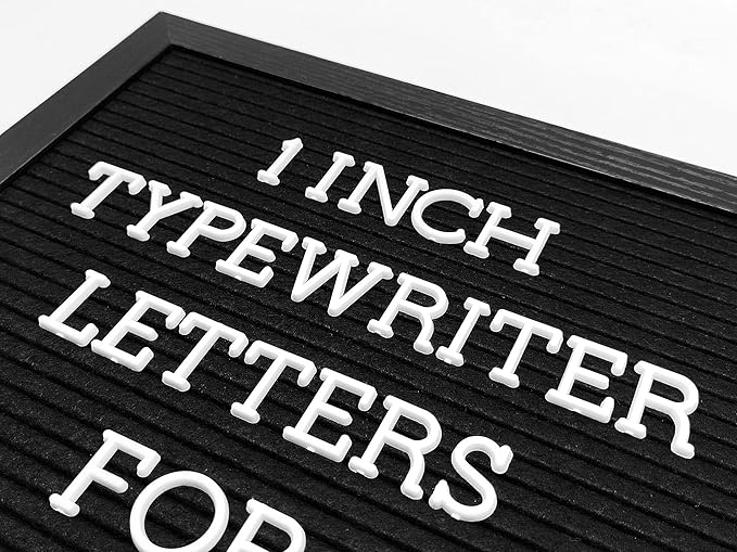 Felt Letter Board Letters Set - Pre-cut 418pcs Nonstandard 1inch White Typewriter Letters Only (No Board Included)