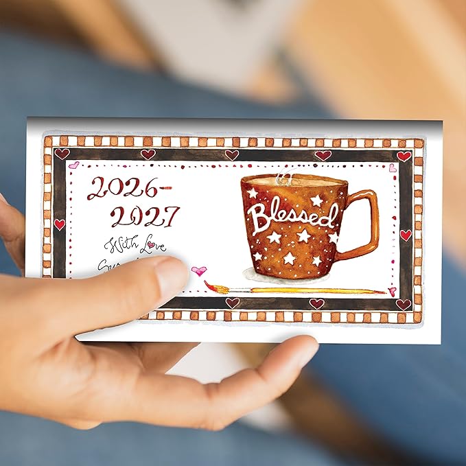 TF Publishing 2026-2027 Susan Branch Small Monthly Pocket Planner with 2 Page Large Calendar Grid and Lined Notes Section - 2 Year Pocket Calendar 2026-2027 Perfect for Purse - 3.5in x 6.5in