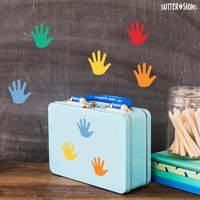 Paper Hand Cutouts 108pcs | Cut Out Shapes for Bulletin Board, Classroom, Decorations, Crafts