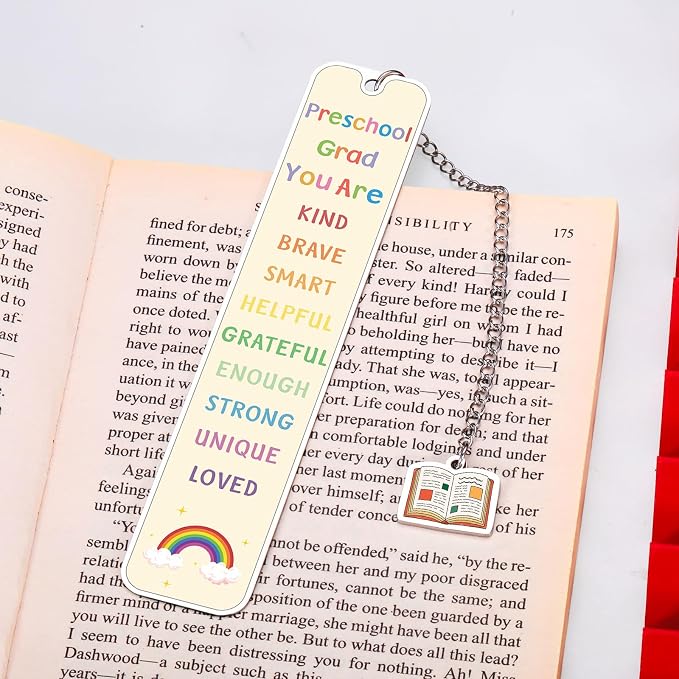 Preschool Graduation Gift for Girls Boys, Pre K Graduation Bookmark Gifts for Kids, Kindergarten Graduations Gift for Preschoolers Son Daughter, Book Marks for Reading Kids, Prek Classroom Gift
