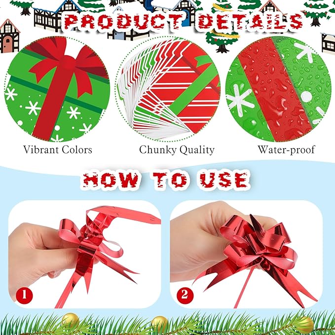 Frienda 108 Pcs Christmas Gift Boxes Bulletin Board Decoration Set Our Class is a Gift Cutouts Christmas Winter Holiday Classroom Decorations for Xmas School Classroom Door Bulletin Board