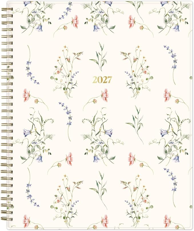 Blue Sky The Everygirl 2027 Weekly and Monthly Planner Calendar, January 2027 - December 2027, 8.5" x 11", Flexible Cover, Durable Twin Wire Binding, Storage Pocket, Includes Stickers, Marisa